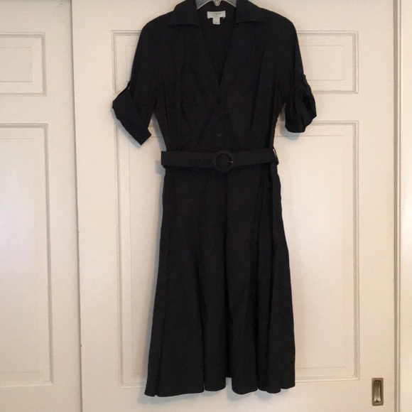 LOFT Dresses & Skirts - Black blouse dress